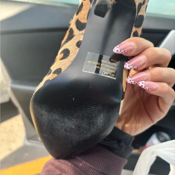 Steve Madden Leopard Print Heels - Picture 4 of 4